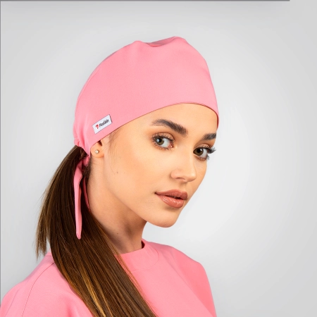 Bonetă medicală roz de damă