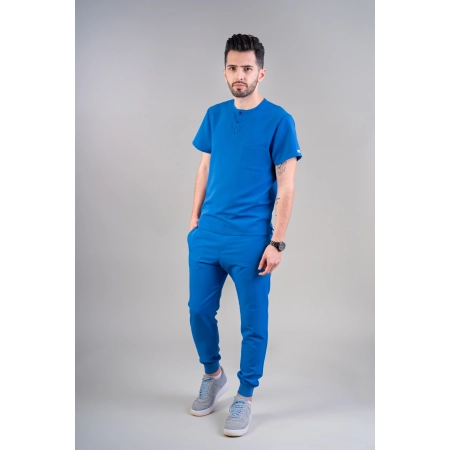 Costum medical albastru bărbați Hooke