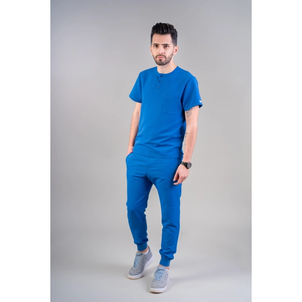 Costum medical albastru bărbați Hooke