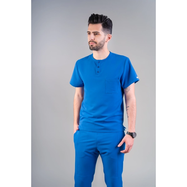 Costum medical albastru bărbați Hooke