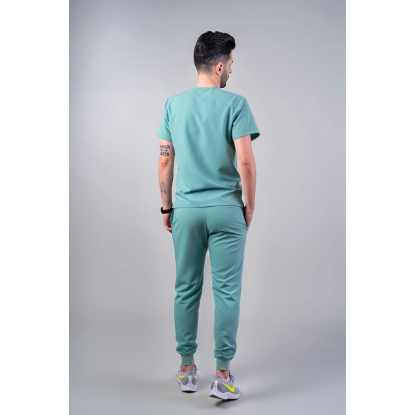 Costum medical verde bărbați Hooke