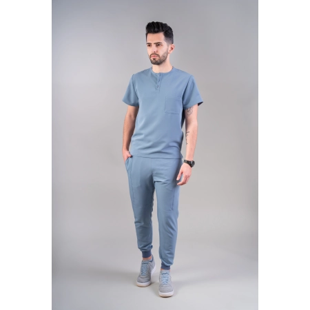 Costum medical bleu bărbați Hooke