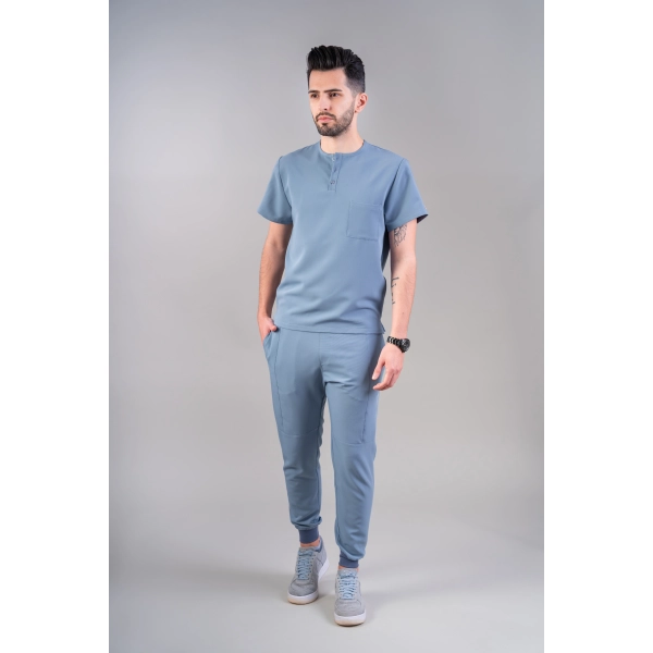 Costum medical bleu bărbați Hooke