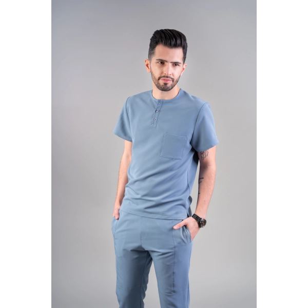 Costum medical bleu bărbați Hooke
