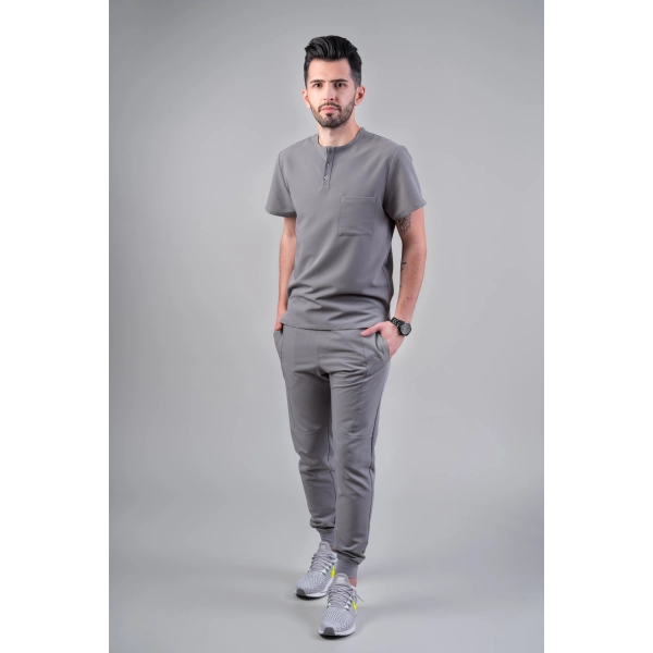 Costum medical gri bărbați Hooke