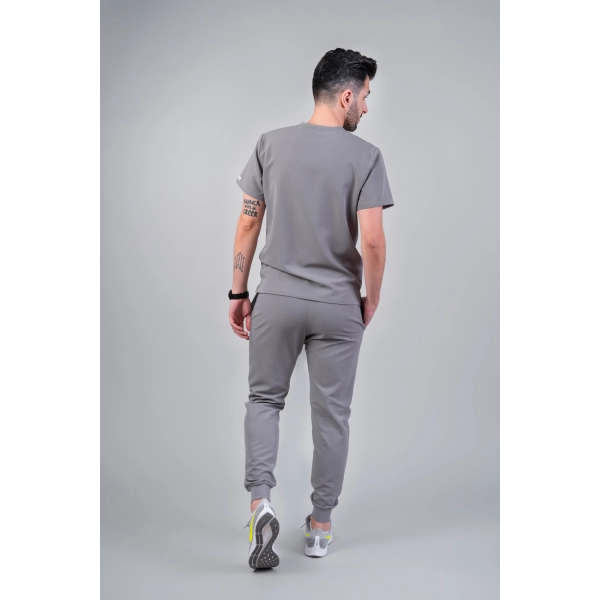 Costum medical gri bărbați Hooke