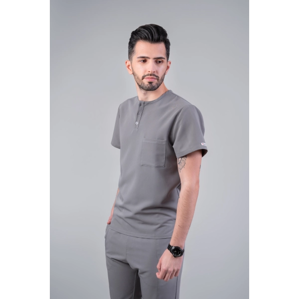 Costum medical gri bărbați Hooke