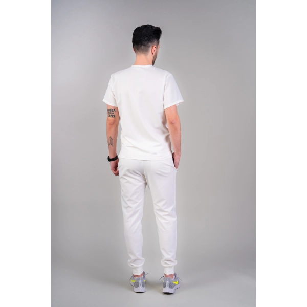 Costum medical alb bărbați Hooke