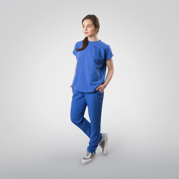 Costum medical albastru de damă Crumpler