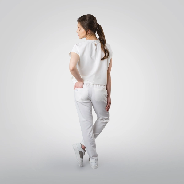 Costum medical alb de damă Crumpler