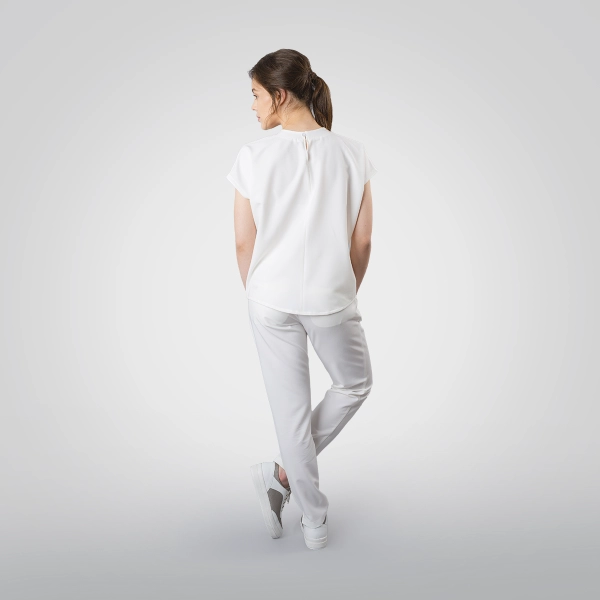 Costum medical alb de damă Crumpler