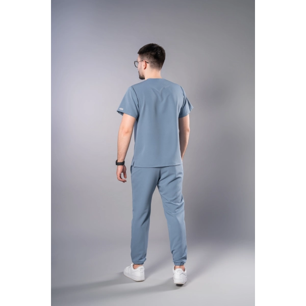 Costum medical bleu bărbați Obi