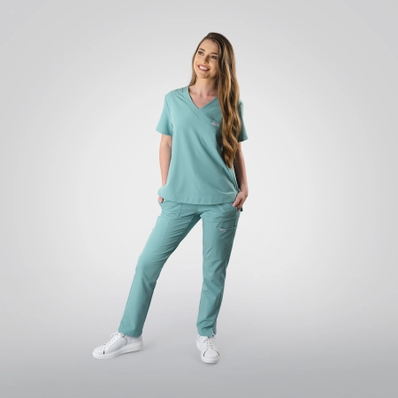 Costum medical verde de damă Cutzarida