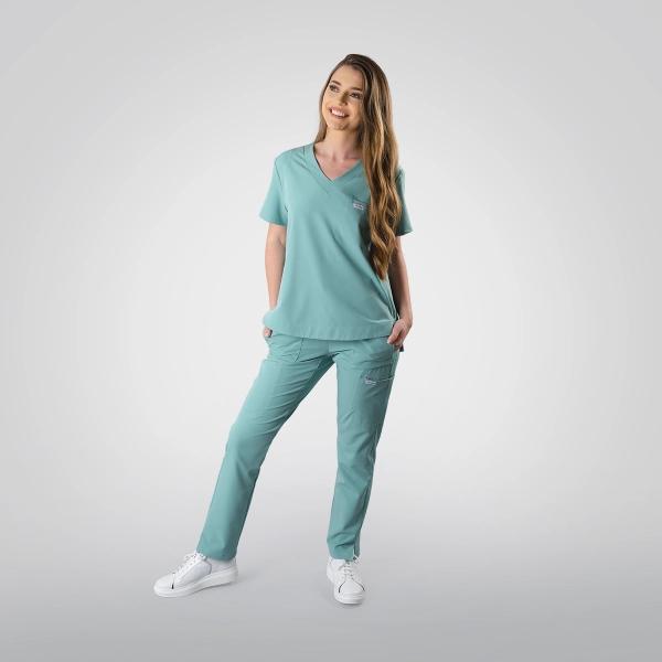 Costum medical verde de damă Cutzarida