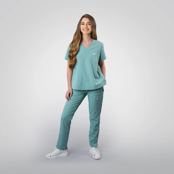 Costum medical verde de damă Cutzarida