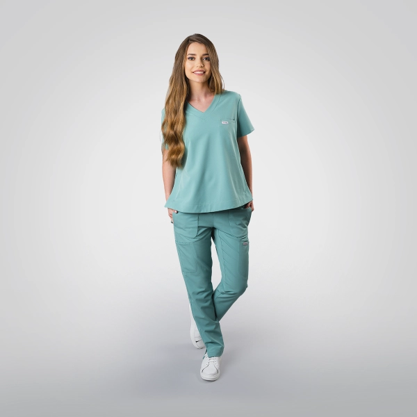 Costum medical verde de damă Cutzarida