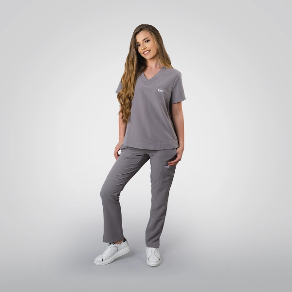 Costum medical gri de damă Cutzarida