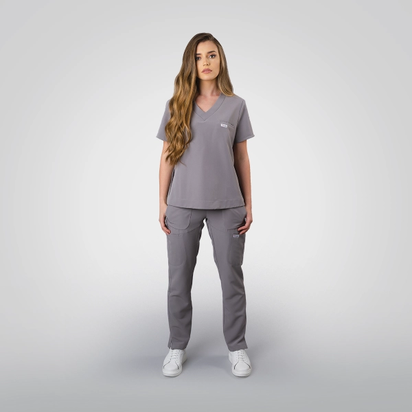 Costum medical gri de damă Cutzarida