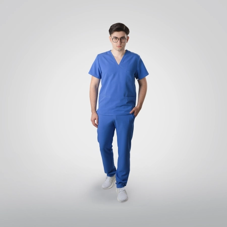 Costum medical albastru bărbați Osler