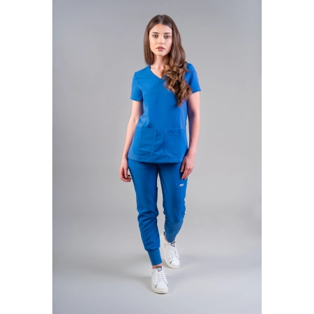 Costum medical albastru de damă Stone