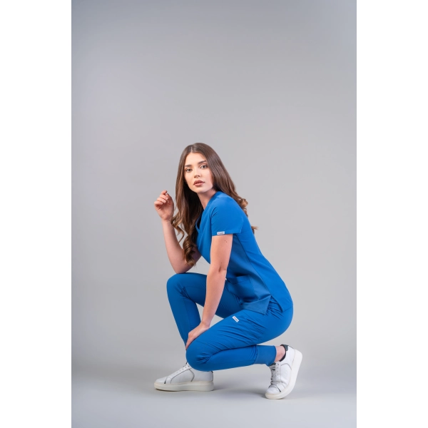Costum medical albastru de damă Stone