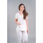 Costum medical alb de damă Stone thumbnail