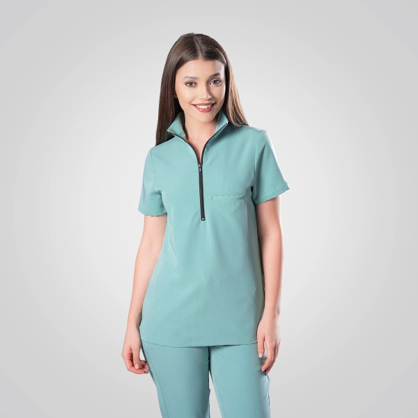 Costum medical verde de damă Leia
