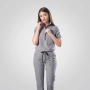 Costum medical gri de damă Leia thumbnail