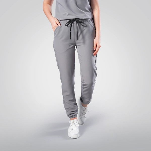 Costum medical gri de damă Leia