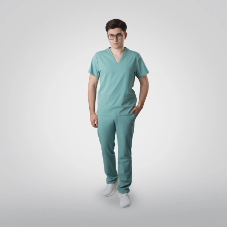 Costum medical verde bărbați Osler