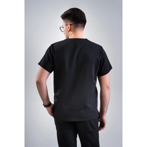 Bluză medicală neagră bărbați Osler