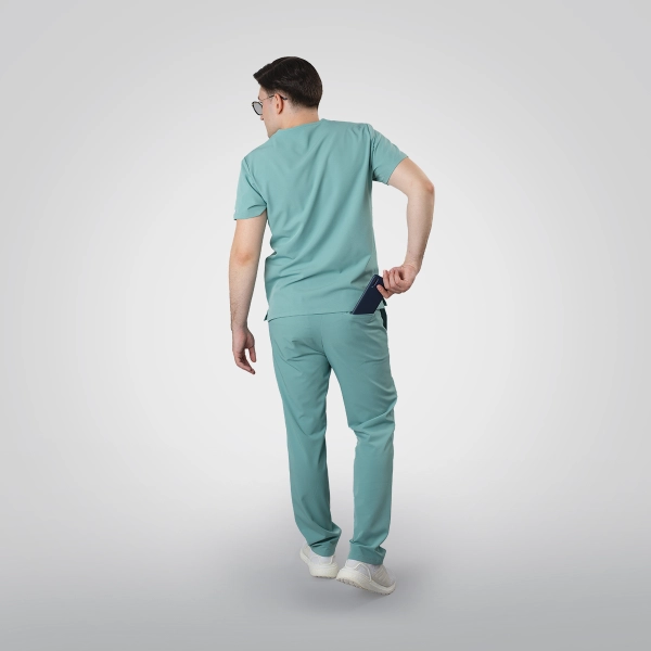 Costum medical verde bărbați Osler