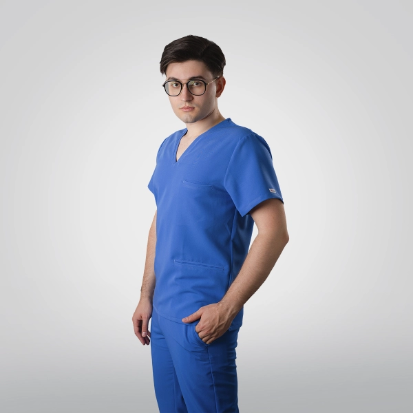 Bluză medicală albastră bărbați Osler