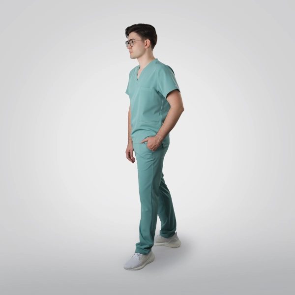 Costum medical verde bărbați Osler