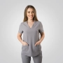 Bluză medicală gri de damă Okami thumbnail
