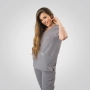 Bluză medicală gri de damă Okami thumbnail
