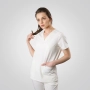 Bluză medicală albă de damă Okami thumbnail