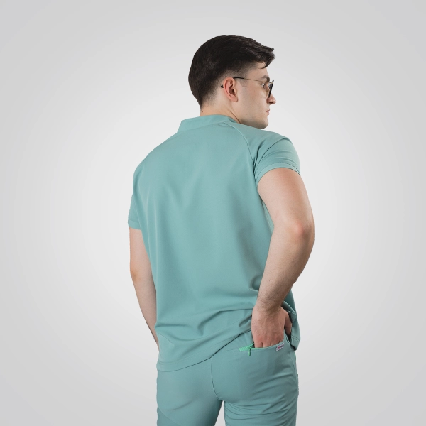 Bluză medicală verde bărbați Hunter