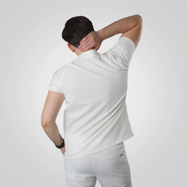 Bluză medicală albă bărbați Hunter