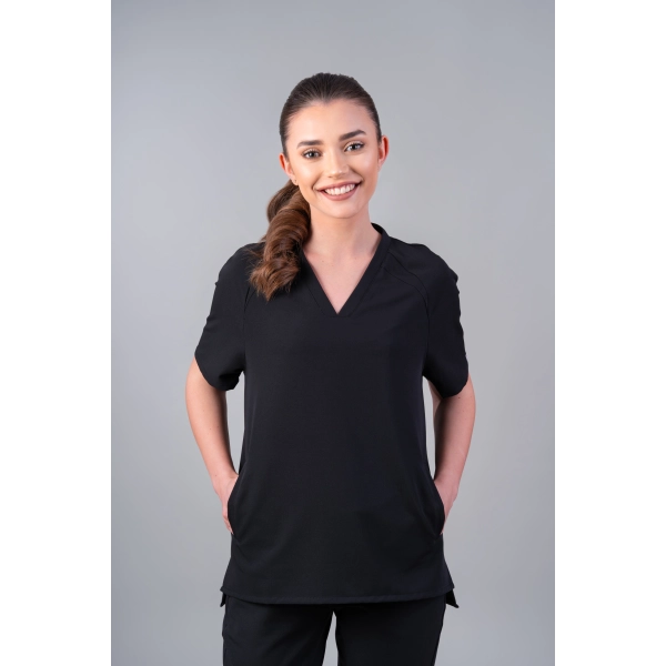 Bluză medicală neagră de damă Jex-Blake