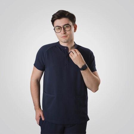 Bluză medicală bleumarin bărbați Harvey