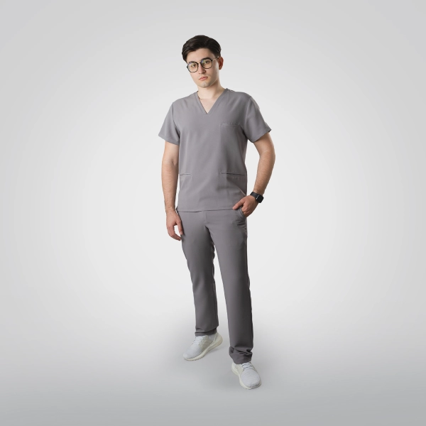 Costum medical gri bărbați Osler