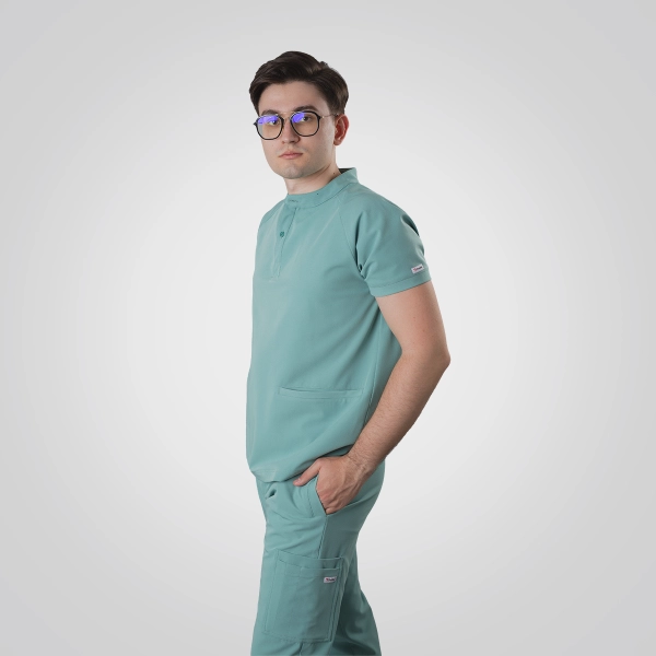 Bluză medicală verde bărbați Harvey