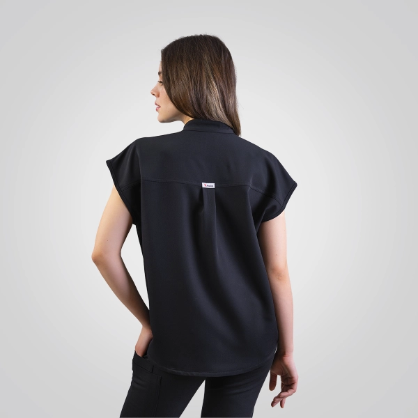 Bluză medicală neagră de damă Chieu