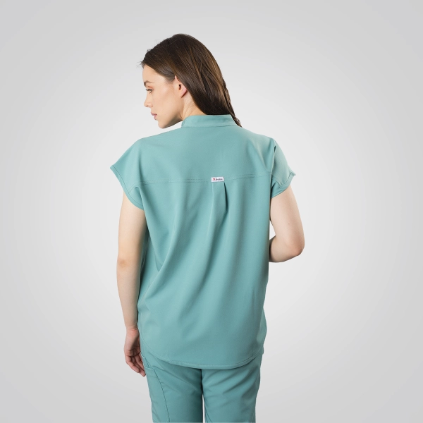 Bluză medicală verde de damă Chieu