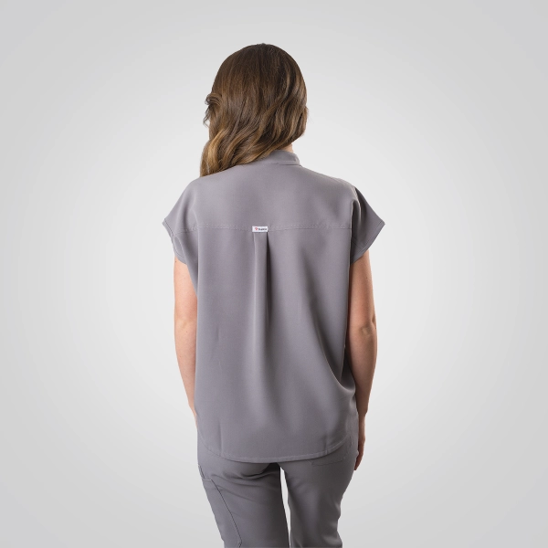 Bluză medicală gri de damă Chieu