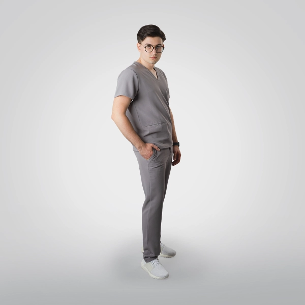 Costum medical gri bărbați Osler