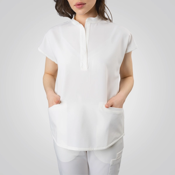 Bluză medicală albă de damă Chieu