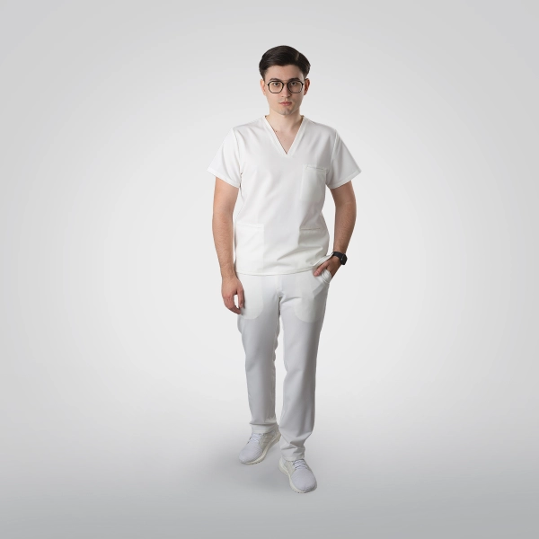 Costum medical alb bărbați Osler