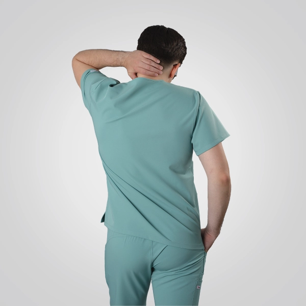 Bluză medicală verde bărbați Aranzi